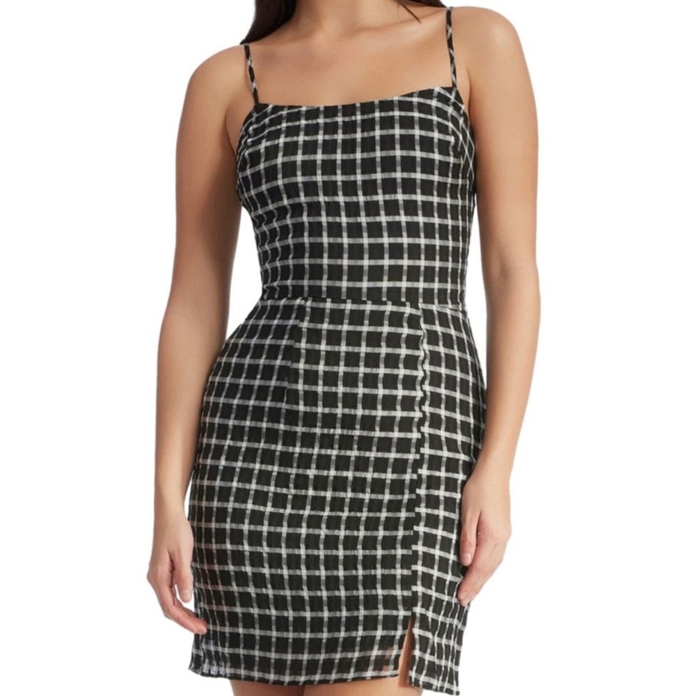 Dress the Population Women's Kallan Bodycon Mini Dress
Black and White Grid